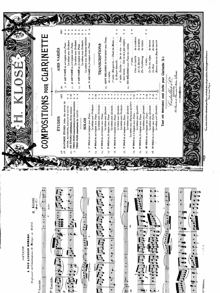Institute) Klose, Hyacinthe Solo No.7, Op.17 PDF