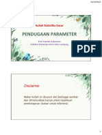 Kuliah 9 - 2022 - Pendugaan Parameter HS - FINAL