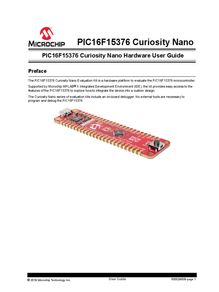 PIC16F15376 Curiosity Nano Hardware User Guide | PDF | Microsoft ...