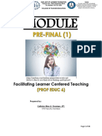 Prefinal Learning 1module - Facilitating Learning