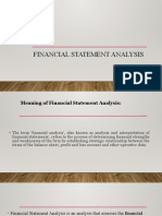 Finanacial Statement Analysis