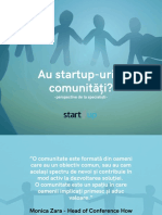 Ce e Comunitatea Startup-Urilor?