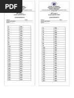 ANSWERSHEET