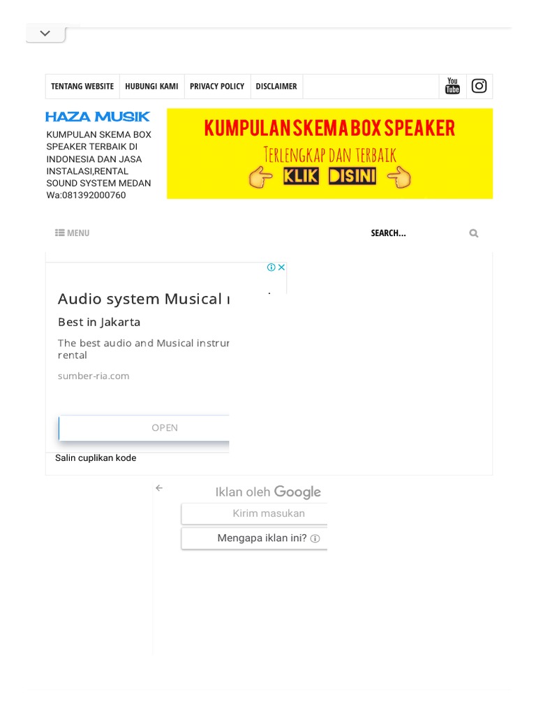 Daftar Kit Power Subwoofer Rakitan Yang Bagus Untuk Lapangan HAZA