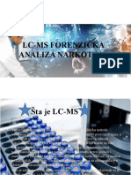 LC-MS Forenzička Analiza Narkotika