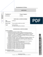 Publicación - Anuncio de La Convocatoria