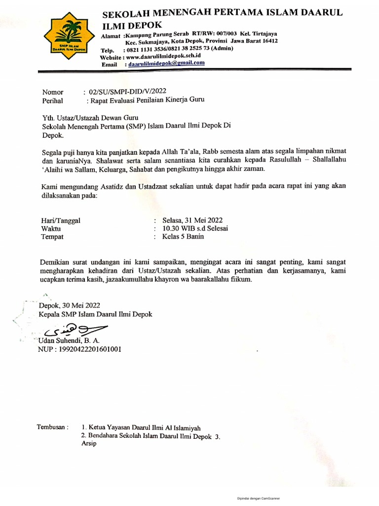 02.rapat Evaluasi Penilaian Kinerja Guru | PDF