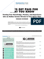 1page - How-To-Get-Paid-For-What-You-Know