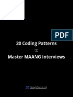 20 Coding Patterns To Master MAANG Interviews
