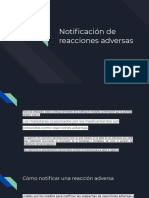 Notificación de Reacciones Adversas