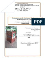 Cours de Gestion de Dechet g3 H & Ass 2019