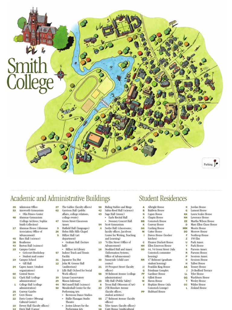 Smith College Campus Map Smith College Map | Pdf | Further Education | Teaching And Learning