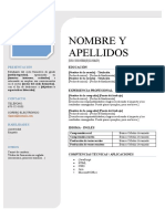 Currículum Ciclo Formativo Técnico Superior