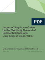 Impact of Stay-Home Orders On The Electricity Demand of Residential Buildings - Case Study of Saudi Arabia