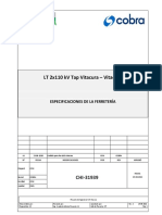 Especificaciones de la ferretería para el conductor de fase del proyecto de refuerzo de la línea 2x110 kV Tap Vitacura - Vitacura