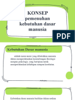 Konsep Pemenuhan Kebutuhan Dasar Manusia