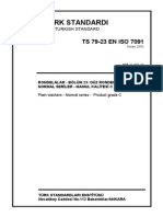 TS 0079-23 EN ISO 7091-Rondelalar-Bölüm 23-Düz Rondelalar-Normal Seriler-Mamul Kalitesi C