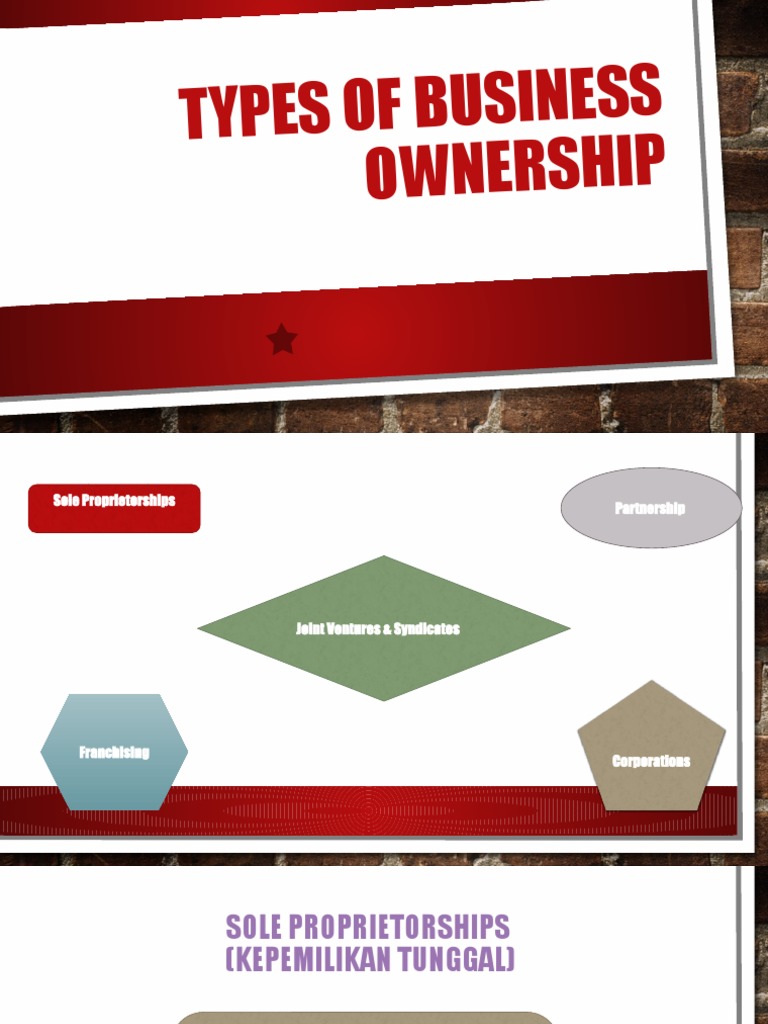 Types of Business Ownership PDF