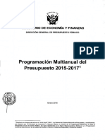 Presupuesto Multianual 2015 2017