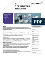 Clariant Product Sheet Indicadores de Humedad Y Tapones Desecante 201712 ES
