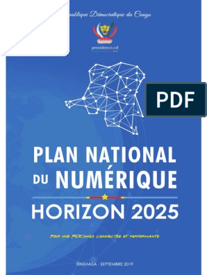 Plan National Du Numérique HORIZON 2025, PDF, Technologies de l'information  et de la communication