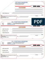 Kwitansi CV Mandiri