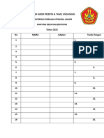 Daftar Hadir Ansor