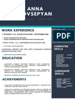 Anna Hovsepyan: Work Experience