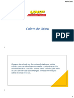 Aula 5 e 6 - Coleta de Urina e LCR