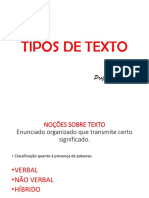 Tipologia Textual - Neto Brasileiro