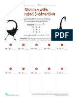 Division With Repeated Subtraction