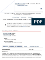 Genetic Susceptibility to Cardiovascular Disease in Patients on Kidney Dialysis - Full Text View - ClinicalTrials.gov