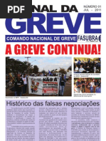 Jornal da Greve 2011 dos servidores técnico-administrativos das universidades federais