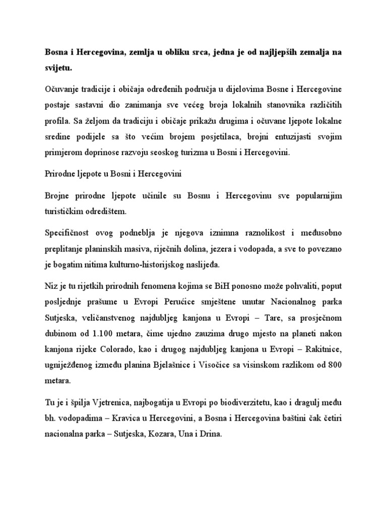 Bosna I Hercegovina | PDF