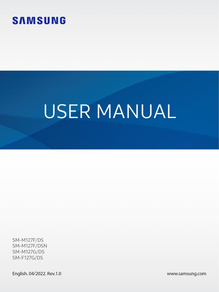 SM-M127F DS UM ASIA SS Eng Rev.1.0 220413 | PDF | Camera | Exposure ...