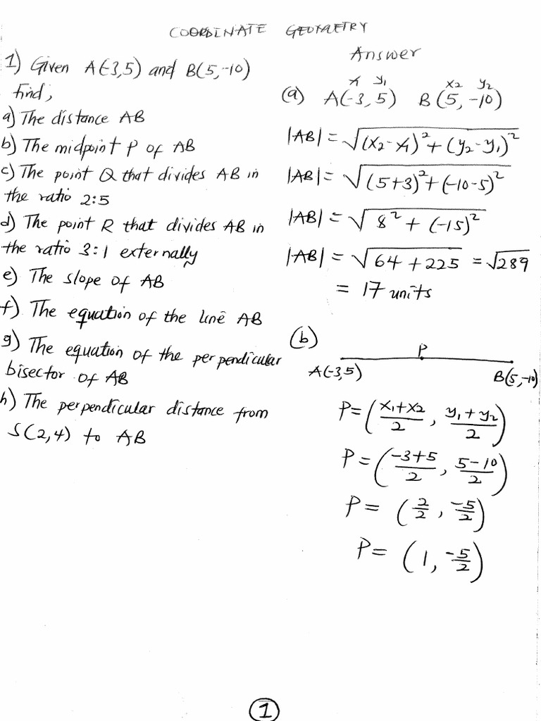 Coordinate Geometry PDF
