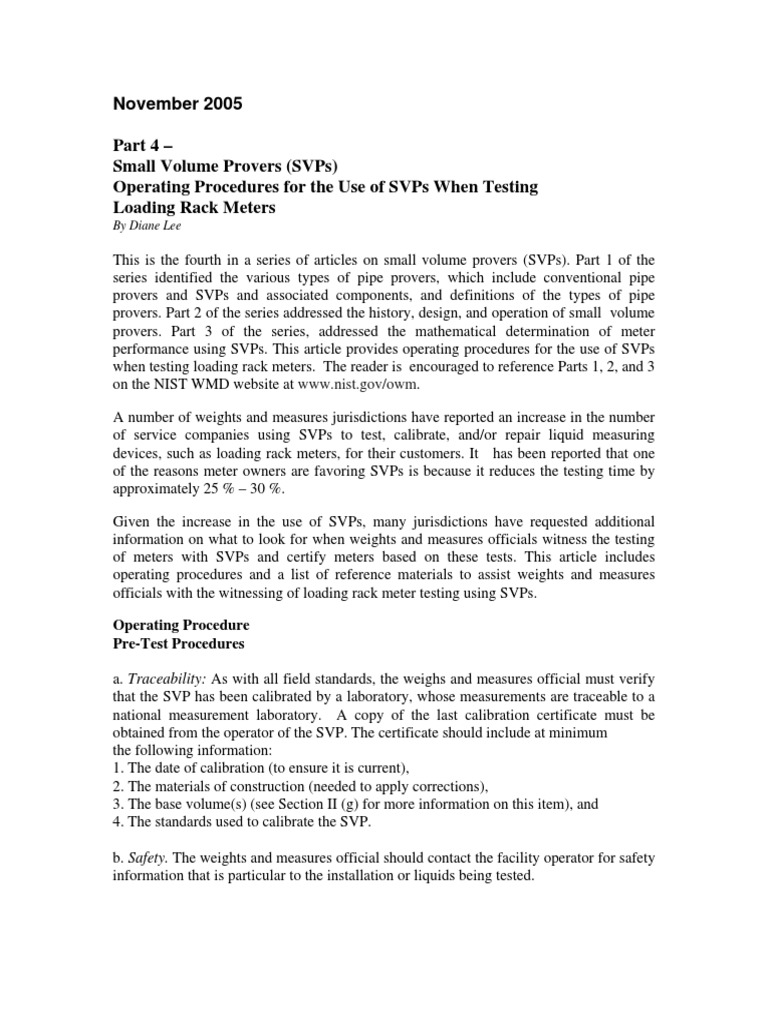 4th article on small volume prover svp pdf calibration flow