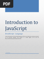 Introduction To JavaScript