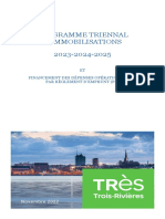 Programme triennal d'immobilisations (PTI) de Trois-Rivières