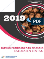 Indeks Pembangunan Manusia Kabupaten Bintan 2019