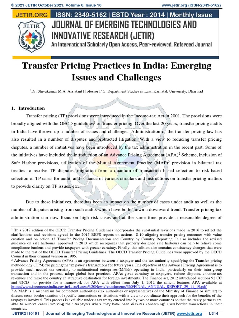 Transfer Pricing | PDF | Taxes | International Taxation