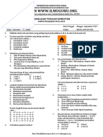 Soal PTS I Kimia X