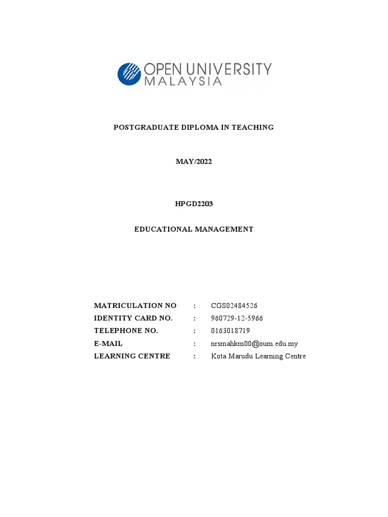 Educational Management | Download Free PDF | Teachers | Teaching Method