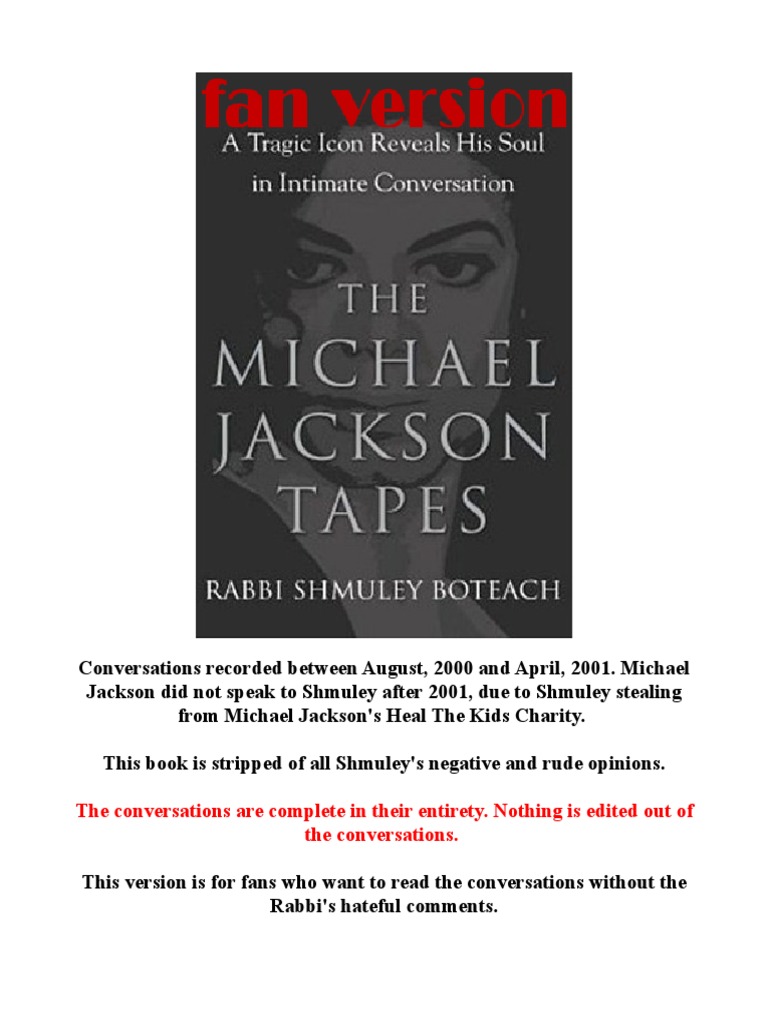 Unedited Michael Jackson Conversations | PDF | Social Science