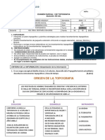 1er. EXAMEN TOPOGRAFIA - AULA A2T1