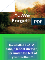 We Forget