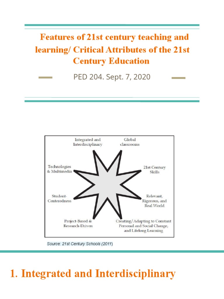 Pc 3 features of 21st century teaching and learning critical attributes