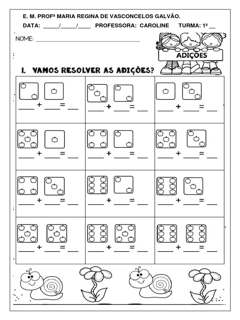 Atividades 1 Ano Matematica | PDF