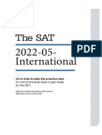 May 2022 Sat Test