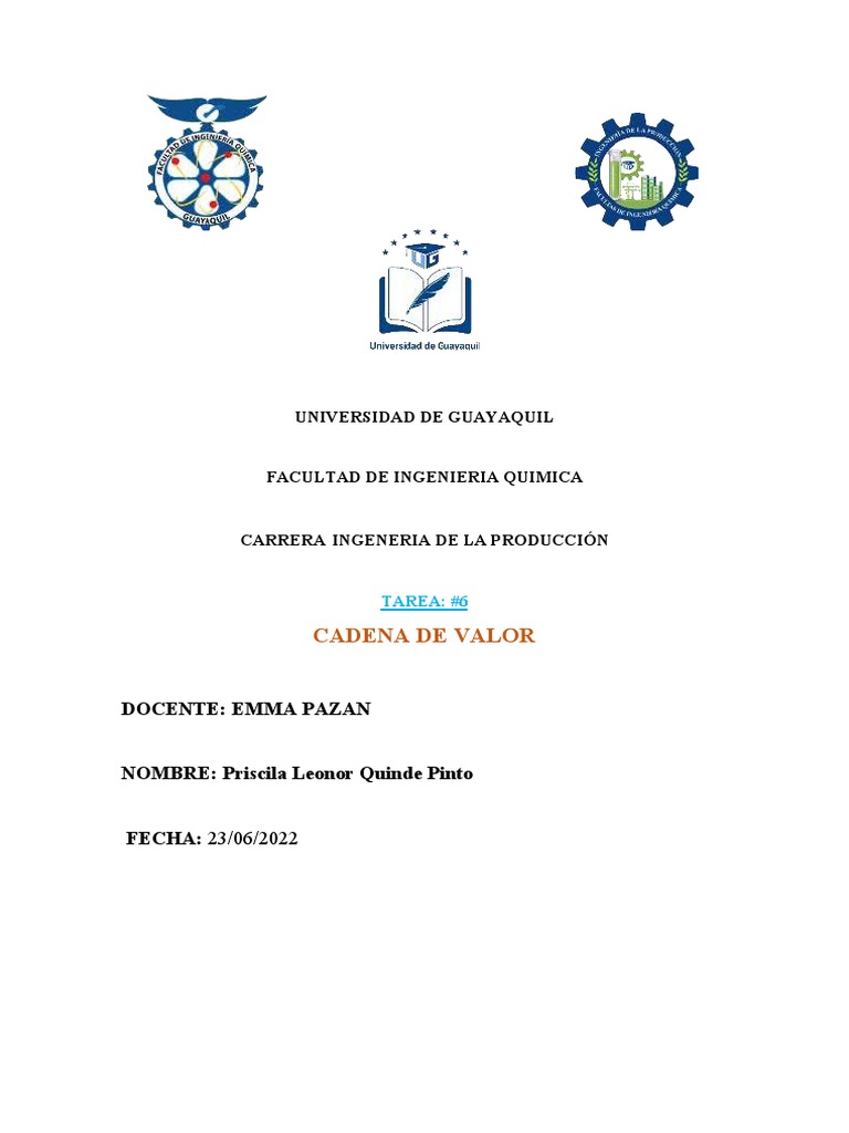 Actividades de Apoyo - QUINDE | PDF | Business | Calidad (comercial)